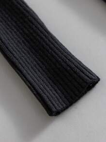 GIGOGOU 春秋季V领基本款女士罗纹毛衣时尚性感修身休闲上衣