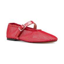 Steve Madden Women's Dreaming Mesh Mary Jane Flats - red mesh - View 1