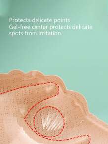 Backless, Strapless Adhesive Silicone Bra Cups Sexy Breathable Invisible Sticky Breastplate For Women, Suitable For Wedding Dresses, Summer Prevents Exposure