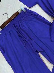 Plus Size Co-Ords - Royal Blue - View 3