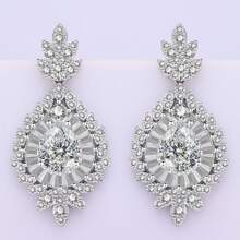 Bridal Zirconia For Dubai Necklace Bracelet Earringa Rings Crystal Wedding Jewelry Sets - White - View 2