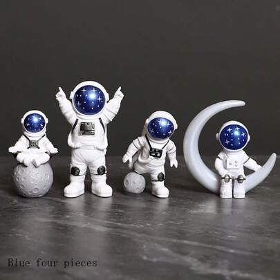 1pc/3pcs/4pcs Astronaut Model Figurine, Modern European Style, Suitable For Car/Home Decor, Birthday Gift, Best Halloween Gift, Perfect Halloween Gift, Room Decor, Wall Decor, Home Decor, Bedroom Decor