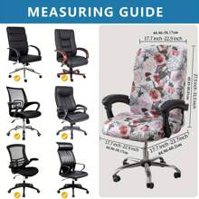 1pc/Set Elastic Printed Computer Office Chair Cover, Soft, Comfortable And Stylish Chair Cover, Detachable And Washable Dustproof Chair Cover. - MÀU41 - Xem 8