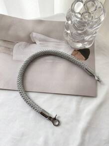 PU Leather Braided Rope Handles For Handbag Shoulder Bag Strap Handmade Bag DIY Accessories All - Silver - View 1