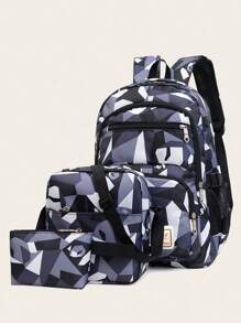 Đúng mốt Mới Ba lô đi học 3 cái/bộ - Nhiều màu - Xem 1