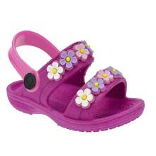 Children's Papete Babuche Open Sandal Flower School Day To Day Girl Non-Slip Comfort - Hồng - Xem 1
