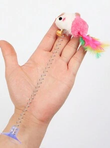 Conjunto de Brinquedos Divertidos e Interativos de Bolas e Ratos Rolantes para Gatos se Divertirem e Aliviar o Tédio - Cores Aleatórias