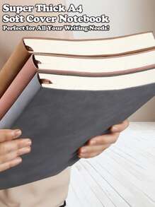 Super Thick A4 Soft Cover Notebook - Perfect For All Your Writing Needs! - 360 Pages Of Premium 100gsm Paper, Leather-Like Soft Cover, Available In Multiple Colors - Ideal For Journaling, Note-Taking, Office, School, And Daily Planning - High-Quality, And Elegant - Perfect Gift For Students, Professionals, And Writers - Great For Organizing, Sketching, And Creative Projects - Also Known As Journal, Diary, Planner, Notebook, Writing Pad, Sketchbook, And Record Book Back To School