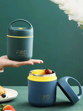 1pc Thermal Lunch Box Soup Box For Office Workers, Thermal Bucket, Small Soup Box, Soup Cup, Porridge Cup, Soup Pot, Portable Breakfast Box, Small And Exquisite, Kitchen Accessories For Teenagers At School, Classroom, Canteen, Back To School