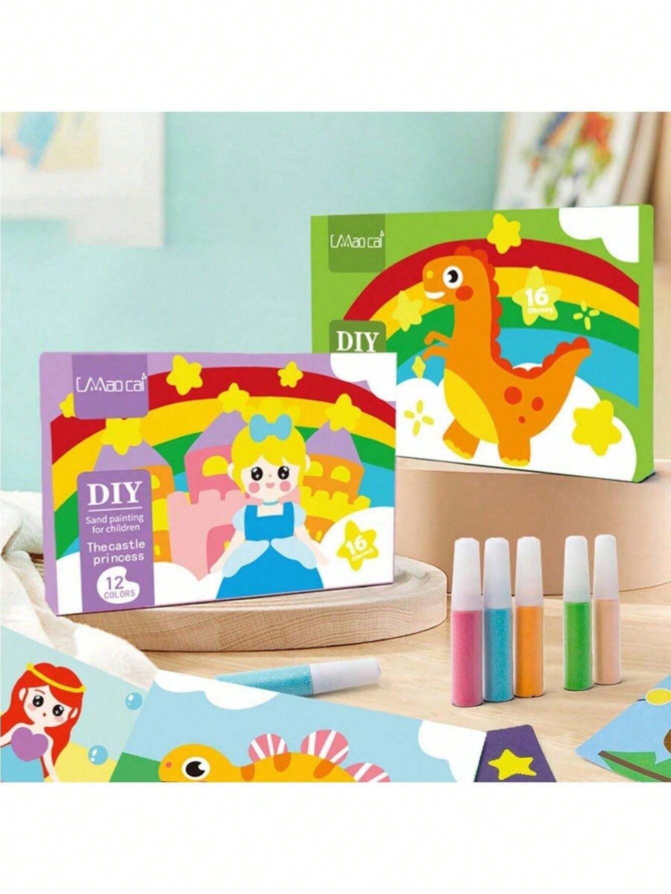 Sand Painting Kit For Kids: Create 5 Sand Art Pictures, DIY Arts And ...