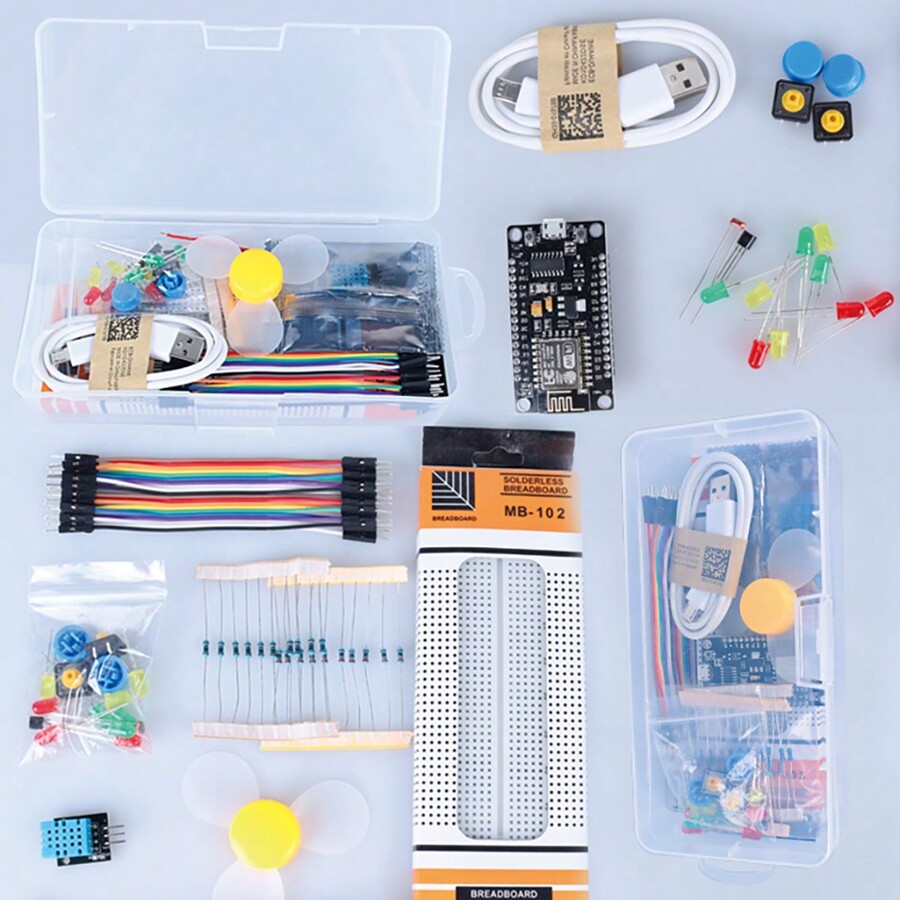 TSCINBUNY Kit Inicial Completo ESP8266, Para Projeto de Programação ...