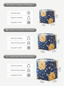 1PC Zipper Storage Bag, Selected Fabrics, Scratch-Resistant, Clothing Storage Bag, Luggage Storage Bag, Two-Way Alloy Zipper, Exquisite Edging Craftsmanship, Suitable For Home Storage, Neat And Beautiful Life Essential Bag For School School Accessories School Stuff