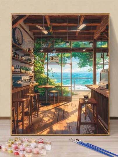 1 Set 40*50cm Personalized Painting DIY Digital Oil Painting Frameless Kit, Decor For Dining Room, Living Room, Bedroom, Holiday & Birthday Gift