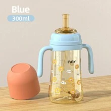8oz/10oz Baby PPSU Milk Bottle With Straw Cup Feeding Drinking Water