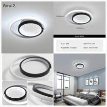 LED Ceiling Light, Room Ceiling Light, Round Modern Ceiling Light For Bedroom, Living Room And Kitchen - one-size - View 4