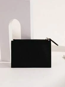 1pc Carteira curta simples e personalizável, couro PU, fecho de pressão, carteira curta casual, portátil, multifuncional, leve, funcional, moda prática, colorida, adorável, contraída, minimalista, lazer, negócios, casual, família, amigos, avós, achados infantis, moda de inverno, presente de Natal/feriado, presentes personalizados para mulheres, presentes ideais para ele, ela, namorada, família, amigos, aniversários, natal, inverno, outono/outono, feriado/férias, escola