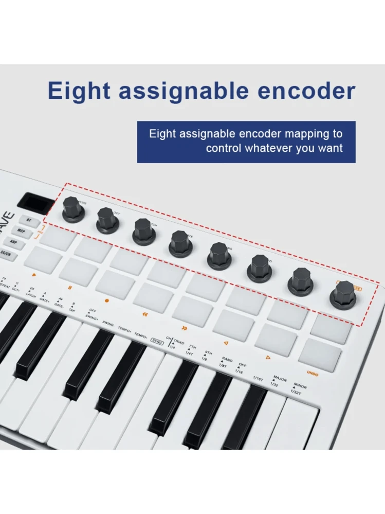 New Arrival M-VAVE SMK-25 II 2nd Generation MIDI Keyboard With 25