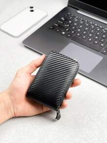 KAIDUCH Multi-Card Slot Zipper Men Wallet Card Holder Card Holder Wallet Business Card Holder Credit Card Holder For Men Wallet Mini Wallet Purse Wallet Card Wallet - Black - View 3