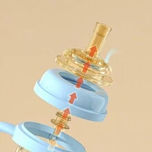 8oz/10oz Baby PPSU Milk Bottle With Straw Cup Feeding Drinking Water