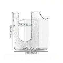 1pc Wall-Mounted Bathroom Transparent Storage Box, No Drilling Required For Toilet Paper, Wet Wipes Storage - Multicolor - View 12