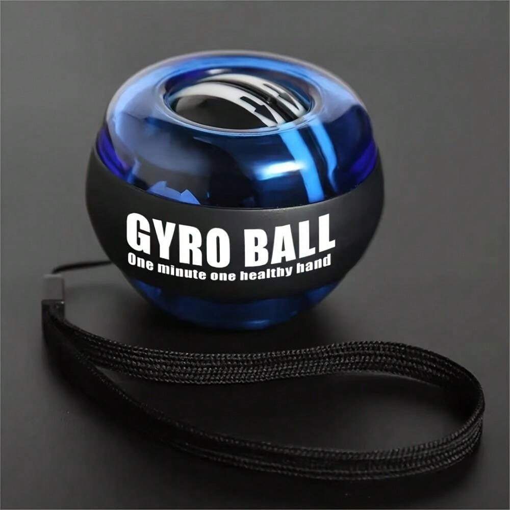 ACELETE Gyro Ball Wrist Exerciser Gyroscope Ball Forearm Strengthener For Stronger Wrist Bones And Muscle Blue Light