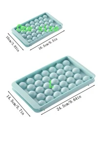 1pc Household Ice Cube Tray, Round Sphere Ice Molds With Lid, Frozen Ice Making Tool, Ice Box, Kitchen Utensil Back To School