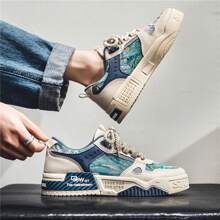 Men's Latest Soft Bottom Flat Shoes, Breathable Sneakers, High-End Feeling Teenager Men's Sneakers, Casual Shoes, Sports Shoes, Running Shoes, Thick Sole Versatile Men's Skate Shoes