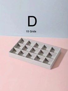 5pcs/1pc Jewelry Manager Tray, Elegant Stackable Velvet Jewelry Manager - Worn Surface, Suitable For Portable Multi-Purpose Storage Of Rings, Earrings, And Necklaces, Large Stackable Jewelry Tray For Drawers, Jewelry Storage Space For Earrings, Necklaces, And Bracelets, Easy To Classify, Convenient For Storage, Space Saving, And Easy To Pick Up