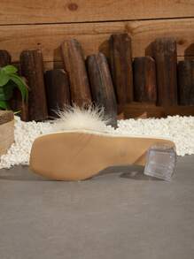 A Pair Of Teens' Sandals, High Heels, Princess Shoes, Medium And Large Shoes,Small Heels, Flower Dance Shoes, 2024 Summer New Item - Beige - View 8