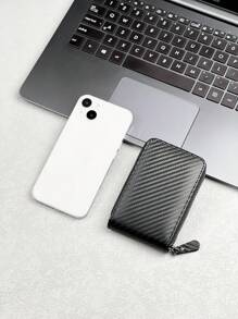 KAIDUCH Multi-Card Slot Zipper Men Wallet Card Holder Card Holder Wallet Business Card Holder Credit Card Holder For Men Wallet Mini Wallet Purse Wallet Card Wallet - Black - View 6