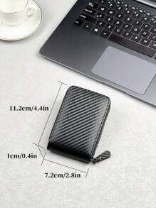 KAIDUCH Multi-Card Slot Zipper Men Wallet Card Holder Card Holder Wallet Business Card Holder Credit Card Holder For Men Wallet Mini Wallet Purse Wallet Card Wallet - Black - View 4