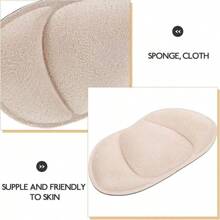 Back Of Heel Cushion Pads, 2 Pcs Mesh Adhesive Heel Grips Inserts For Boots, Loose Shoes Too Big, Reusable Heel Guards Liners For Women Men, Anti Blister Shoe Liners Heel Protectors, Improve Shoe Fit - Apricot - View 10