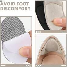 Back Of Heel Cushion Pads, 2 Pcs Mesh Adhesive Heel Grips Inserts For Boots, Loose Shoes Too Big, Reusable Heel Guards Liners For Women Men, Anti Blister Shoe Liners Heel Protectors, Improve Shoe Fit - Apricot - View 8