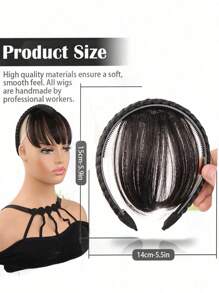 Không Khí Nổ Nữ Tóc Giả Trang Trí Thời Trang Đầu Bsngs Để Trang Trí Tóc Nâu Đen Tổng Hợp Đầu S Tóc Tự Nhiên Nổ - Nhiều màu - Xem 6