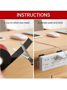 1-5cm Wide Thickened Foam Double-Sided Adhesive Tape, Super Strong PE Foam Weatherstrip Seal, For Outdoor & Indoor, Home & Office Decor, Car Installation, Photo Frames, Advertisements - Black - View 6