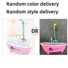1pc Random Style & Color Automatic Bird Bathing Box, Bird Bath Basin For Parrot, Cockatiel, Finches