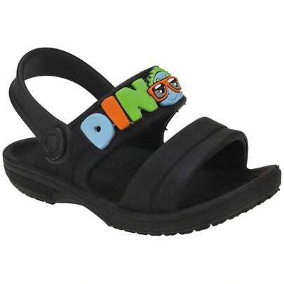 Papete Infantil Babuche Aberto Sandália Personagem Escola Dia a Dia Menino Antiderrapante Conforto