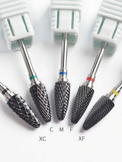 1pc Black Ceramic Nail Drill Bits 3/32'' Professional Nail Cleaning Polishing Head For Callus & Dead Skin Removal