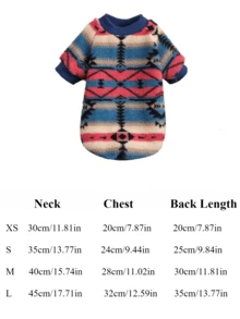 1 Quần Áo Cho Chó/Mèo Dễ Thương, Áo Len Thú Cưng Sọc Ấm Áp, Trang Phục Thú Cưng Sang Trọng, Mùa Thu/Đông - Nhiều màu - Xem 2