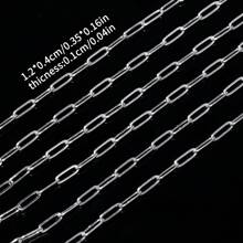 200cm Cadenas de acero inoxidable para hacer joyas DIY collares pulseras accesorios sin decoloración, cadena dorada, cuentas de labios, cadena de cuentas, cadena de gafas accesorios - cadena - Ver 16