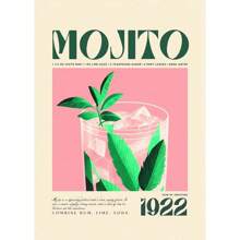1 chiếc Poster in hình nghệ thuật treo tường hình ảnh Cocktail Negroni Mojito Bar Bartender cổ điển Tranh vải Canvas trang trí phòng khách phòng ngủ Quà tặng tùy chọn Khung - Nhiều màu - Xem 22