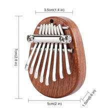 1 件木质迷你拇指钢琴音乐玩具 8 音便携式初学者手指钢琴 - 音樂琴 - 查看 2