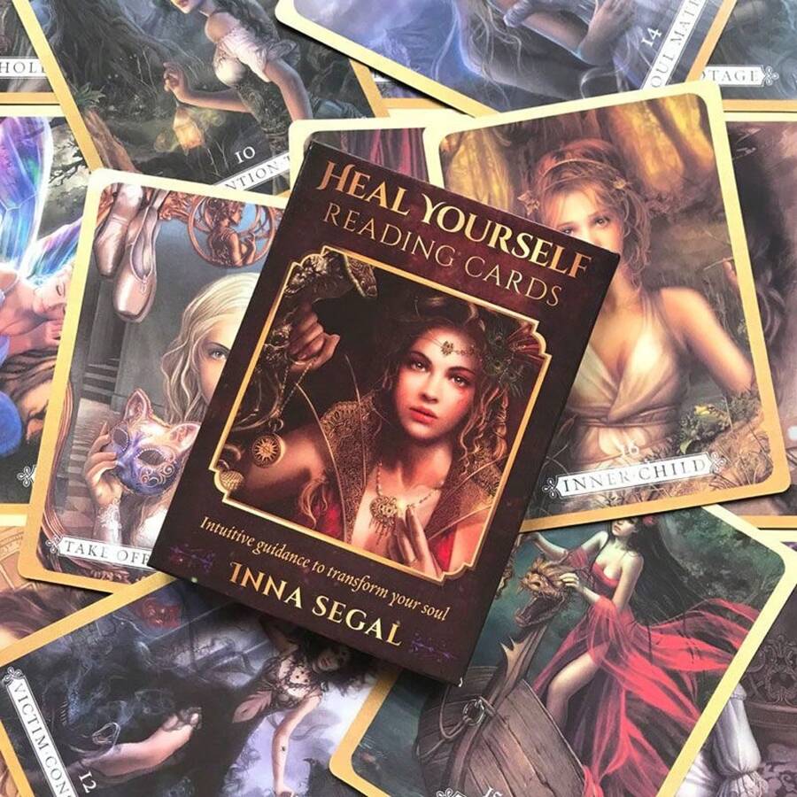 Popular juego de cartas de tarot de lectura de oráculo, adivinación del destino, profecía, juego familiar Baraja de cartas de tarot - Multicolor - Ver 1