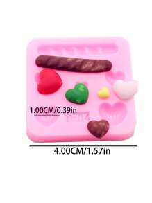 Soft Clay Resin Miniature Decorative Pendant Earring Making Mold, Tiny Realistic Miniature Decorative Pendant Earring Hair Clip Making Mold