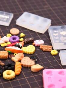 Soft Clay Resin Miniature Decorative Pendant Earring Making Mold, Tiny Realistic Miniature Decorative Pendant Earring Hair Clip Making Mold