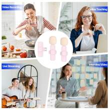 New Product In Portable Mini  Microphone K9 Dual Lavaliere Mic Wireless Microphone For Mobile Phone - ZSK-k9 Pink - View 8