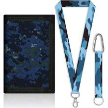 1 Set Simple Tri-Fold Children Wallet With Lanyard, Gift For Boys And Girls, Suitable For Daily Use - Multicolor - View 13