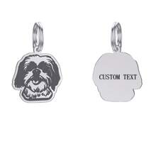 1 Máy Tính Cá Tính Thẻ ID Khắc Cho Thú Cưng Chó ID Thẻ Thú Cưng Chó Móc Khóa Tùy Chỉnh Chó Mặt Dây Chuyền Vòng Cổ Chống Mất Thẻ Tên - chó - Xem 38