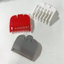 Conjunto de 3 peças de ferramentas auxiliares para corte de cabelo, pentes guia de plástico para máquinas de cortar cabelo profissionais (cor aleatória), acessórios de reposição, ferramentas, produtos e acessórios para cabelo, essenciais para viagens, volta às aulas, viagens e férias, acessórios de cabelo femininos, escova para cabelo penteado para trás, acessórios de barbeiro, secador de cabelo, cabelo, barbeiro, ferramentas para cabelo, produtos para cabelo, secador de cabelo, cabelo, acessórios, produtos para cabelo, ferramentas para cabelo, itens para cabelo, cuidados com o cabelo, escova para cabelos cacheados, barbeiro, acessórios de barbeiro, equipamentos de cabeleireiro, itens essenciais para viagem, essencial para viagem, penteado, cabeleireiro, cabelo, viagem, produtos para cabelo, ferramentas para cabelo, itens para cabelo, barbeiro, acessórios de barbeiro, barbearia, equipamentos de cabeleireiro