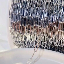 200cm Cadenas de acero inoxidable para hacer joyas DIY collares pulseras accesorios sin decoloración, cadena dorada, cuentas de labios, cadena de cuentas, cadena de gafas accesorios - cadena - Ver 8